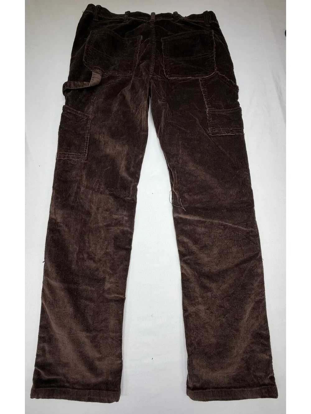 Reason Men's Pants Straight Leg Corduroy Mid Rise Solid Flat Front Size 32 Brown